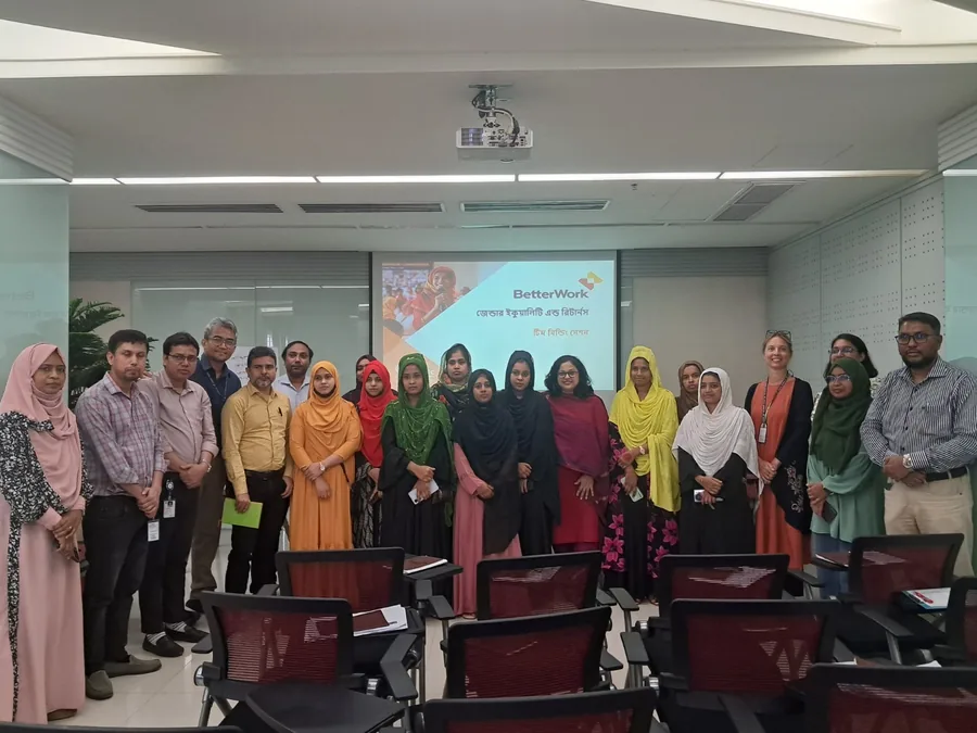 Training cohort under the ILO Better Work Bangladesh programme