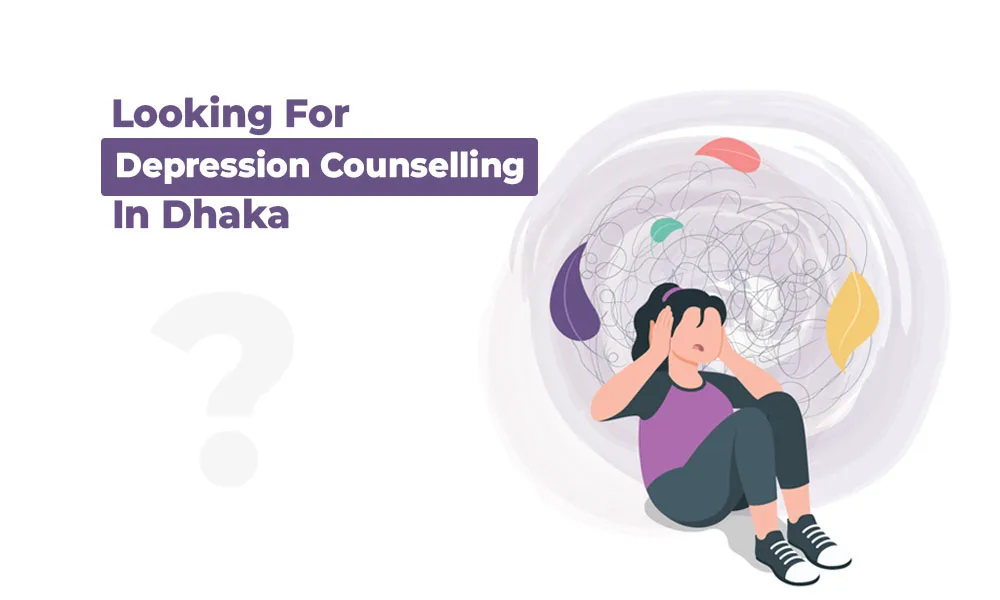 a depressed person holding his head tight and in need of depression counselling in dhaka
