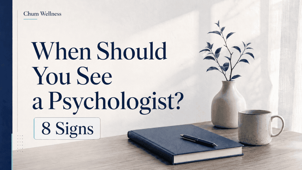 Person in Bangladesh speaking with a psychologist at Chum Wellness for mental health support