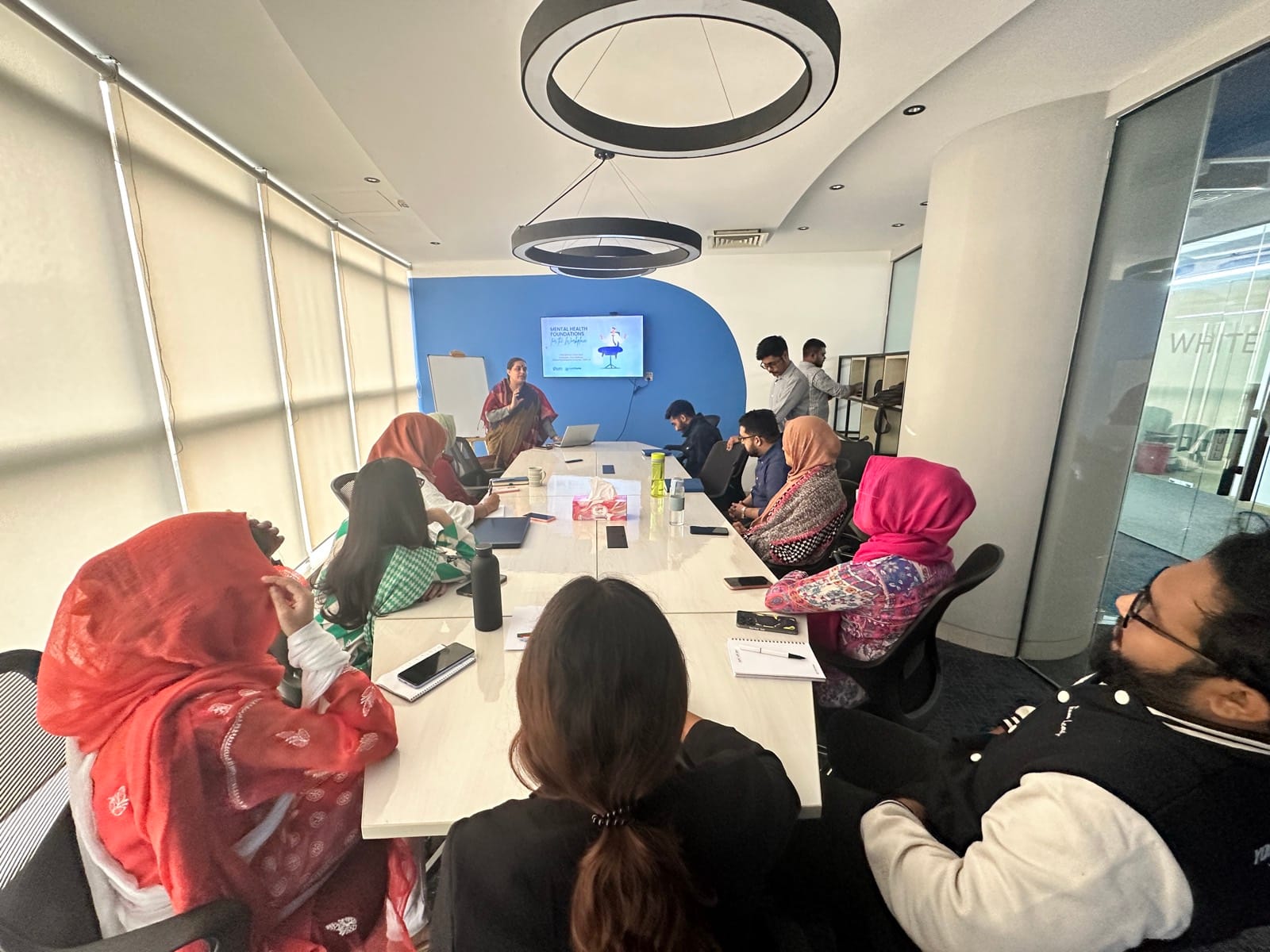 LightCastle Partners team members attending a Chum Wellness mental health session
