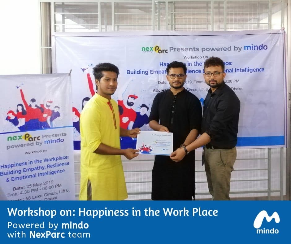 Interactive corporate wellbeing session for Nexparc by NexKraft delivered by Chum Wellness psychologists