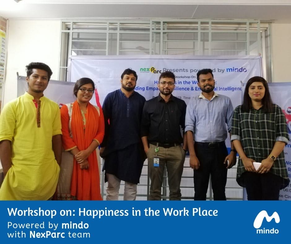 Nexparc by NexKraft employees during a Chum Wellness mindfulness and resilience workshop