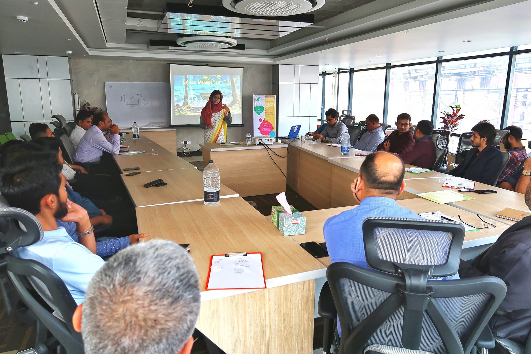 Smart Technologies employees in an interactive Chum Wellness EAP workshop